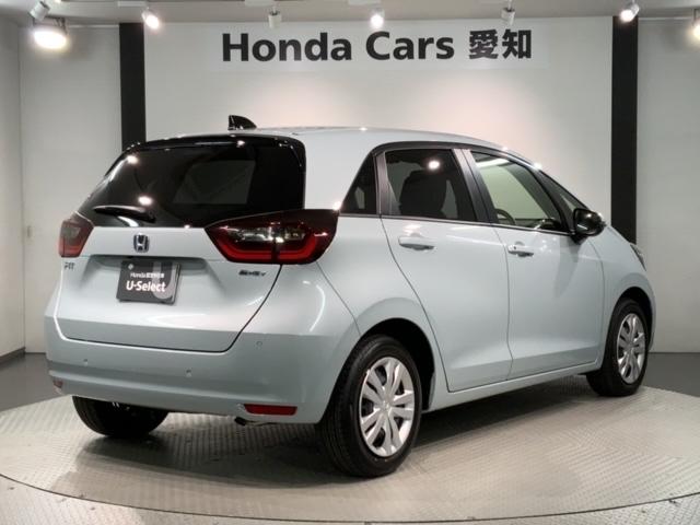 フィット e:HEVホーム H SENSING 新車保証 試乗車 ワンオ-ナ- ナビVXU-245FTi TV Rカメラ BTオ-ディオ ETC LEDライト VSA クルコン スマ-トキ- スペアキ- 盗難防止装置 整備記録簿(50枚目)