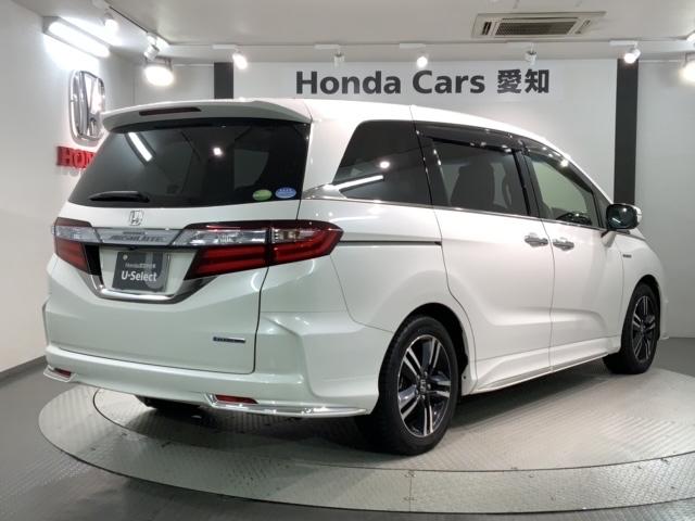 オデッセイハイブリッド ハイブリッドアブソルート・ホンダセンシング H SENSING 1年保証 TV Rカメラ ドラレコ ETC LEDライト 両側電動ドア VSA アルミ スマ-トキ- スペアキー 盗難防止装置 整備記録簿 ドアバイザ- AAC Wエアバッグ(50枚目)