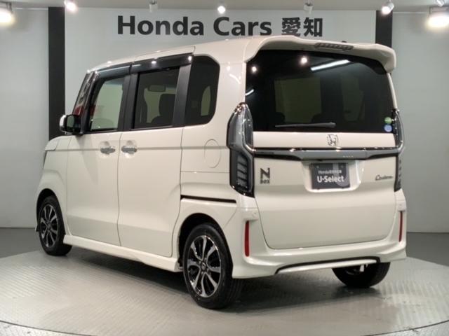 N-BOXカスタム G・Lホンダセンシング 最長5年保証 ワンオ-ナ- ナビVXM-184Ci RカメラBTオ-ディオ ETC LEDライト VSA アルミ スマ-トキ- スペアキー 盗難防止装置 整備記録簿 ドアバイザ- ベンチシ-ト AAC(48枚目)