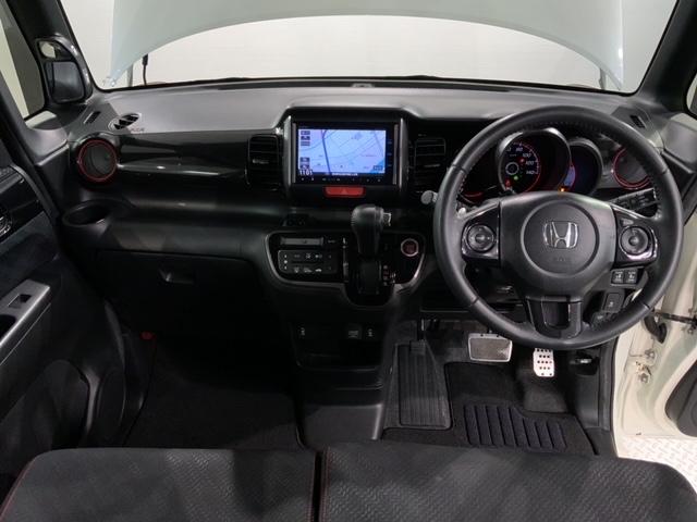 Ｎ－ＢＯＸカスタム ２トーンカラースタイルＧターボＳＳパッケージ　いまコレ＋新品マット付　あんしんＰＫＧ　１年保証　ワンオーナー　ナビＶＸＭ－１４５ＶＦｉ　ＴＶ　Ｒカメラ　ＣＤ録音　ＤＶＤ　シートヒーター　ＥＴＣ　ＨＩＤ　ＶＳＡ　両側電動ドア　クルコン　フォグ（9枚目）