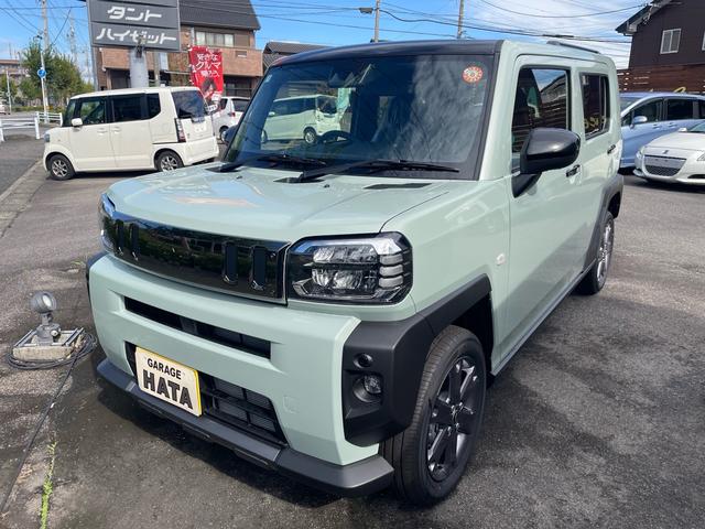 タフト Ｇ　ダーククロムベンチャー　届出済未使用車　クリアランスソナー　パノラマルーフ　衝突軽減システム　ＬＥＤヘッドライト　オートライト　スマートキー　アイドリングストップ　電動格納ミラー　シートヒーター（3枚目）