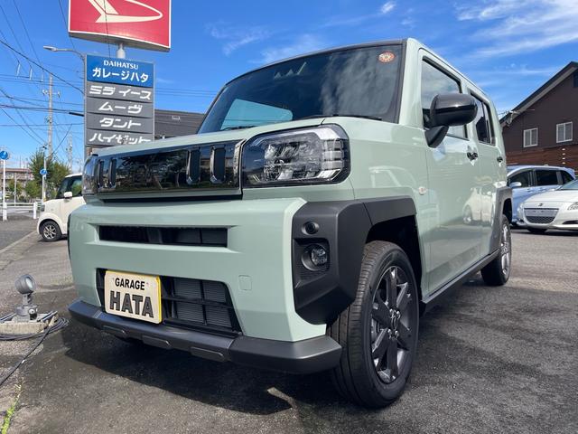 タフト Ｇ　ダーククロムベンチャー　届出済未使用車　クリアランスソナー　パノラマルーフ　衝突軽減システム　ＬＥＤヘッドライト　オートライト　スマートキー　アイドリングストップ　電動格納ミラー　シートヒーター（4枚目）