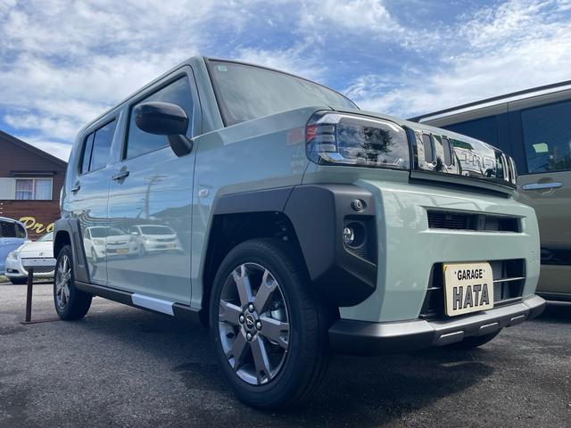 タフト Ｇ　ダーククロムベンチャー　届出済未使用車　クリアランスソナー　パノラマルーフ　衝突軽減システム　ＬＥＤヘッドライト　オートライト　スマートキー　アイドリングストップ　電動格納ミラー　シートヒーター（6枚目）