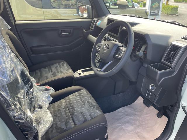 タフト Ｇ　ダーククロムベンチャー　届出済未使用車　クリアランスソナー　パノラマルーフ　衝突軽減システム　ＬＥＤヘッドライト　オートライト　スマートキー　アイドリングストップ　電動格納ミラー　シートヒーター（19枚目）