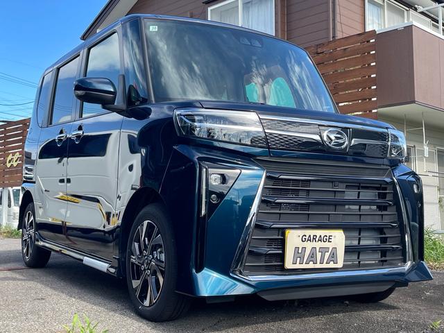 タント カスタムＸ　届出済未使用車　ブレーキサポート　アイドリングストップ　両側電動スライドドア　ＬＥＤヘッドライト　シートヒーター　スマートキー　プッシュスタート　オートライト（4枚目）