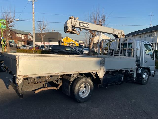 エルフトラック 　４段クレーン／ワイド超ロング／あおり分割開閉／６速ミッション／パワーウインドウ／集中ロック／ＥＴＣ（7枚目）