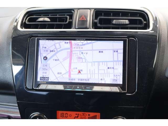 ミラージュ １．２Ｇ　メモリーナビ・フルセグＴＶ・バックカメラ　インテリキー　横滑り防止装置　ブレーキサポート　フルセグＴＶ　ＤＶＤ再生可能　アルミホイール　キーレスエントリー　ＡＢＳ　Ｗエアバック　盗難防止システム（7枚目）
