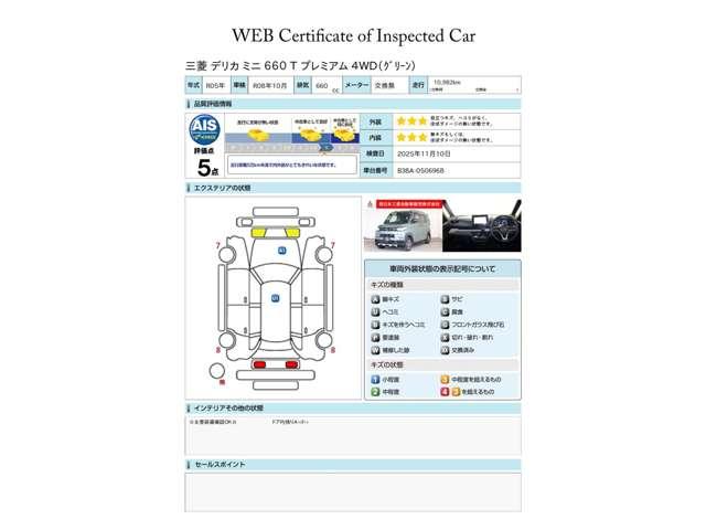 デリカミニ Ｔ　プレミアム　メモリーナビ・フルセグＴＶ・全周囲カメラ　衝突軽減装置　ターボエンジン　記録簿付　ナビＴＶ　寒冷地　パワステ　フルタイム４ＷＤ　エアバッグ　ＬＥＤヘッド　ＥＳＣ　サイドカメラ　クルコン　インテリキー（19枚目）