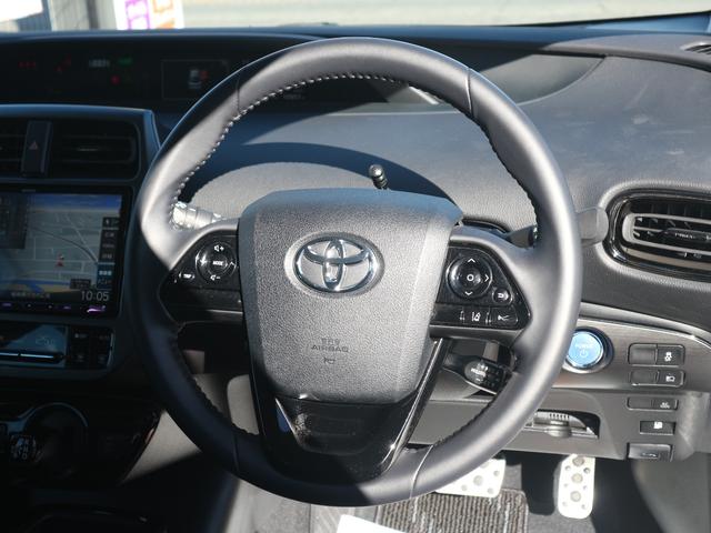 プリウス Ｓツーリングセレクション・ブラックエディション　モデリスタエアロ／９型ＳＤナビ／フルセグ／バックカメラ／Ｂｌｕｅｔｏｏｔｈ／ＣＤ・ＤＶＤ／黒革／前後ドラレコ／ＥＴＣ／シートヒーター／禁煙車／ソナー／デイライト／ＬＥＤライト／専用１７インチホイール（8枚目）