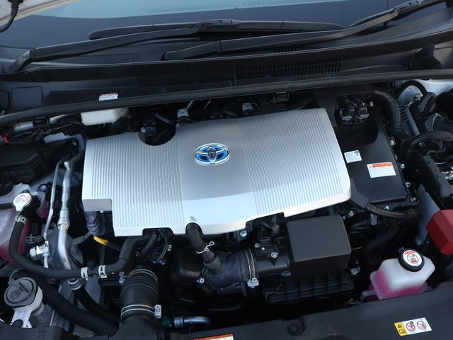 プリウス Ｓツーリングセレクション・ブラックエディション　モデリスタエアロ／９型ＳＤナビ／フルセグ／バックカメラ／Ｂｌｕｅｔｏｏｔｈ／ＣＤ・ＤＶＤ／黒革／前後ドラレコ／ＥＴＣ／シートヒーター／禁煙車／ソナー／デイライト／ＬＥＤライト／専用１７インチホイール（21枚目）