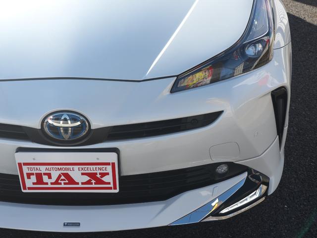 プリウス Ｓツーリングセレクション・ブラックエディション　モデリスタエアロ／９型ＳＤナビ／フルセグ／バックカメラ／Ｂｌｕｅｔｏｏｔｈ／ＣＤ・ＤＶＤ／黒革／前後ドラレコ／ＥＴＣ／シートヒーター／禁煙車／ソナー／デイライト／ＬＥＤライト／専用１７インチホイール（23枚目）