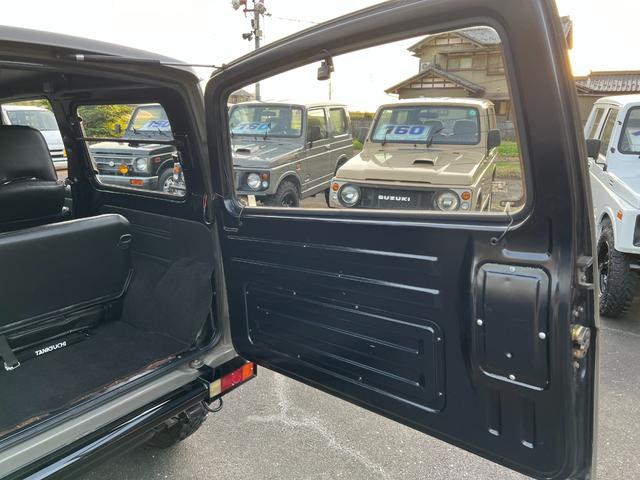 ジムニー ワイルドウインドリミテッド　ＪＡ１１－３型アッシュカーキ全塗装　圧縮圧力測定済　ＴベルトＷポンプ交換　前後ブラックバンパーナンバー移動　皮調シートカバー　ＡＷ塗装　ジオランダー　天井加工済（27枚目）