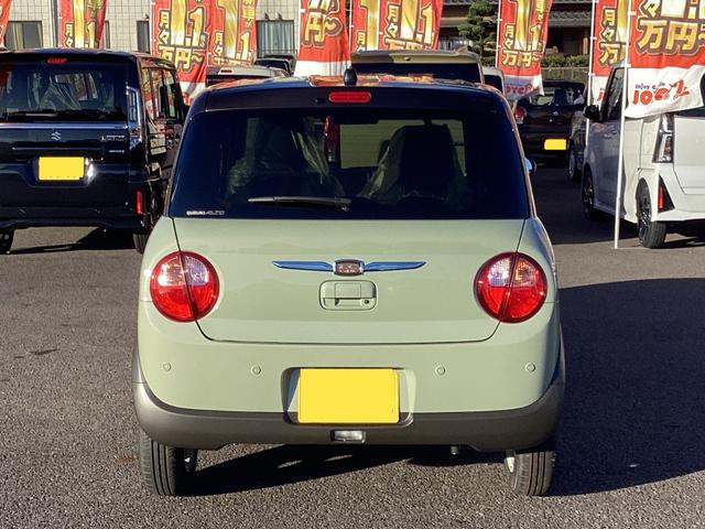 アルトラパン ハイブリッドＸ　届出済未使用車　衝突軽減ブレーキ　スマートキー　プッシュスタート　シートヒーター　オートライト　ＬＥＤヘッドランプ　電動格納ミラー　ベンチシート　フルフラット　オートエアコン　革巻きステアリング（17枚目）