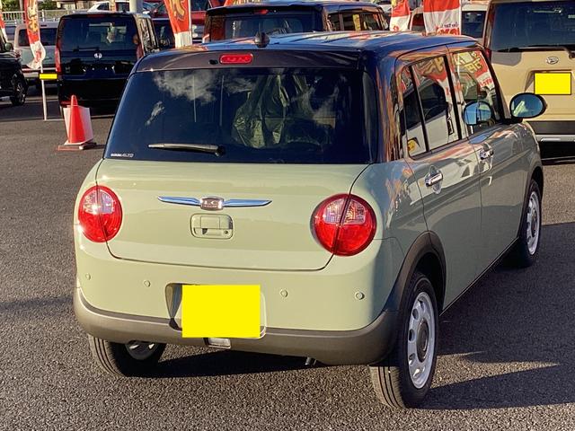 アルトラパン ハイブリッドＸ　届出済未使用車　衝突軽減ブレーキ　スマートキー　プッシュスタート　シートヒーター　オートライト　ＬＥＤヘッドランプ　電動格納ミラー　ベンチシート　フルフラット　オートエアコン　革巻きステアリング（18枚目）