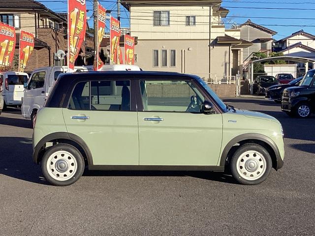 アルトラパン ハイブリッドＸ　届出済未使用車　衝突軽減ブレーキ　スマートキー　プッシュスタート　シートヒーター　オートライト　ＬＥＤヘッドランプ　電動格納ミラー　ベンチシート　フルフラット　オートエアコン　革巻きステアリング（19枚目）