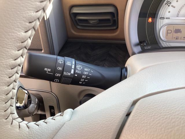 アルトラパン ハイブリッドＸ　届出済未使用車　衝突軽減ブレーキ　スマートキー　プッシュスタート　シートヒーター　オートライト　ＬＥＤヘッドランプ　電動格納ミラー　ベンチシート　フルフラット　オートエアコン　革巻きステアリング（30枚目）