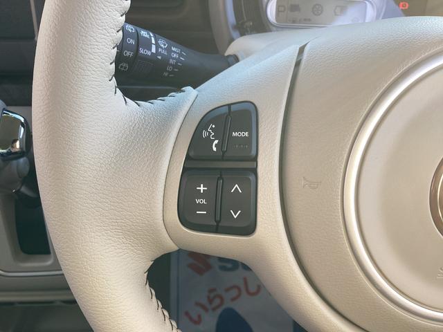 アルトラパン ハイブリッドＸ　届出済未使用車　衝突軽減ブレーキ　スマートキー　プッシュスタート　シートヒーター　オートライト　ＬＥＤヘッドランプ　電動格納ミラー　ベンチシート　フルフラット　オートエアコン　革巻きステアリング（31枚目）