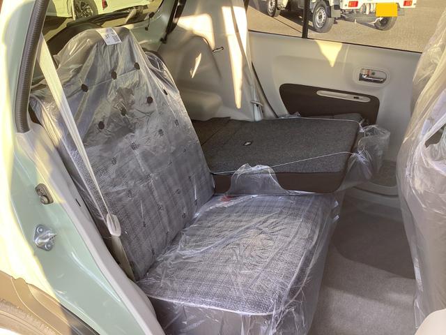 アルトラパン ハイブリッドＸ　届出済未使用車　衝突軽減ブレーキ　スマートキー　プッシュスタート　シートヒーター　オートライト　ＬＥＤヘッドランプ　電動格納ミラー　ベンチシート　フルフラット　オートエアコン　革巻きステアリング（42枚目）