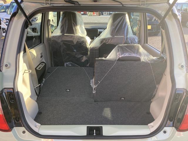 アルトラパン ハイブリッドＸ　届出済未使用車　衝突軽減ブレーキ　スマートキー　プッシュスタート　シートヒーター　オートライト　ＬＥＤヘッドランプ　電動格納ミラー　ベンチシート　フルフラット　オートエアコン　革巻きステアリング（43枚目）