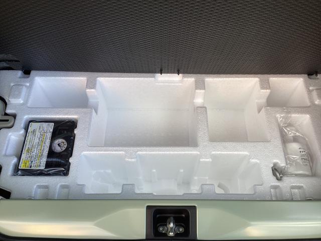 アルトラパン ハイブリッドＸ　届出済未使用車　衝突軽減ブレーキ　スマートキー　プッシュスタート　シートヒーター　オートライト　ＬＥＤヘッドランプ　電動格納ミラー　ベンチシート　フルフラット　オートエアコン　革巻きステアリング（48枚目）