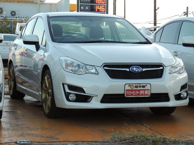 インプレッサＧ４ 　ナビＥＴＣバックカメラ　サイドステップ　４点サイドスプラッシュエアロ　ＷＲＸウィング　１８インチゴールドアルミ　フォグランプ　ロービームＬＥＤ　リアフィルム３面　保証付（3枚目）