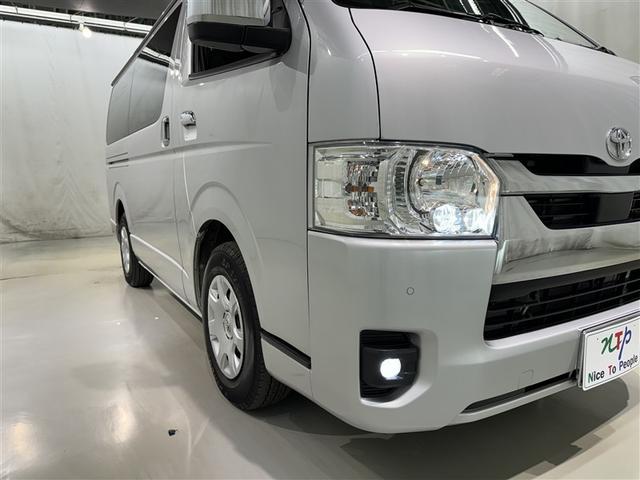 ハイエースバン ロングスーパーＧＬ　衝突被害軽減システム　メモリーナビ　フルセグ　バックカメラ　ＥＴＣ　ドラレコ　ＣＤ　ミュージックプレイヤー接続可　ＤＶＤ再生　ＬＥＤヘッドランプ　両側電動スライド　スマートキー　キーレス　ディーゼル（8枚目）