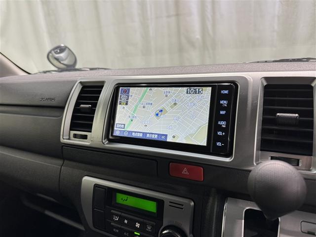 ハイエースバン ロングスーパーＧＬ　衝突被害軽減システム　メモリーナビ　フルセグ　バックカメラ　ＥＴＣ　ドラレコ　ＣＤ　ミュージックプレイヤー接続可　ＤＶＤ再生　ＬＥＤヘッドランプ　両側電動スライド　スマートキー　キーレス　ディーゼル（10枚目）