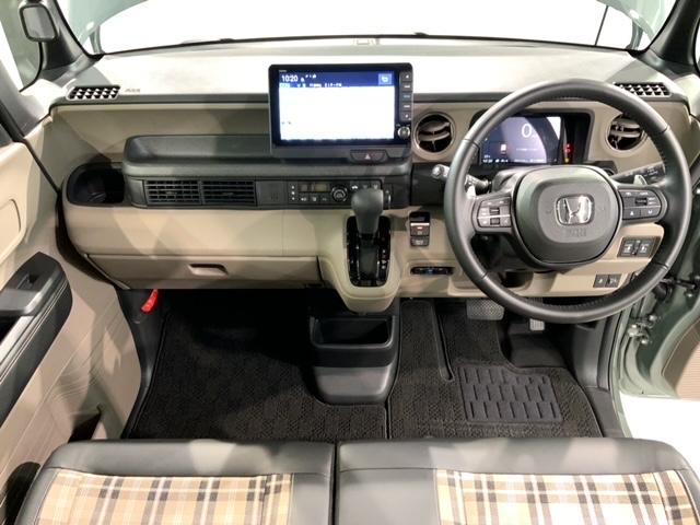 Ｎ－ＢＯＸジョイ ターボ　ＨＳＥＮＳＩＮＧ２ト－ン新車保証試乗車　整備記録簿　ＬＥＤヘッド　ＥＴＣ車載器　オートエアコン　バックカメラ　両側電動ドア　パワーウィンドウ　キーフリー　シートヒーター　フルセグ　スマートキー　ＤＶＤ（9枚目）