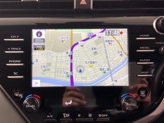 カムリ WS 禁煙 2ト-ン 最長5年保証 純正ナビ Rカメラ BTオ-ディオ DVD ドラレコ 衝突軽減B ETC LEDライト 横滑り防止 電動シート クルコン アルミ フォグ スマートキー 盗難防止装置(5枚目)