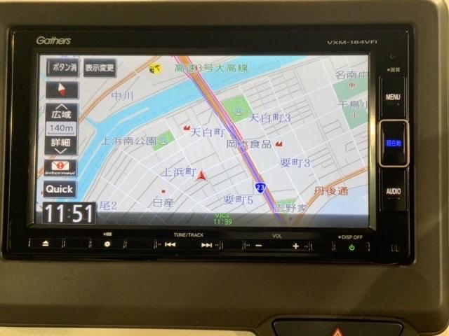 N-WGN Lホンダセンシング 禁煙 最長5年保証 ナビVXM-184VFi TV Rカメラ BTオ-ディオ DVD シートヒーター ETC VSA クルコン スマートキー 盗難防止装置 整備記録簿 AAC Wエアバッグ Bモニタ(5枚目)