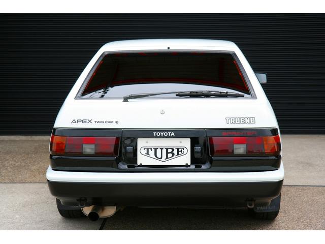 スプリンタートレノ ＧＴ－Ｖ　前期１型・フロントラルグス車高調・リア社外足廻り・フジツボマフラー・フジツボＥＸマニ・ＬＳＤ・ＰＩＡＡフォグランプ・イタルボランテステアリング・１型ドアミラー・１型横置きリアワイパー・ＥＴＣ（4枚目）