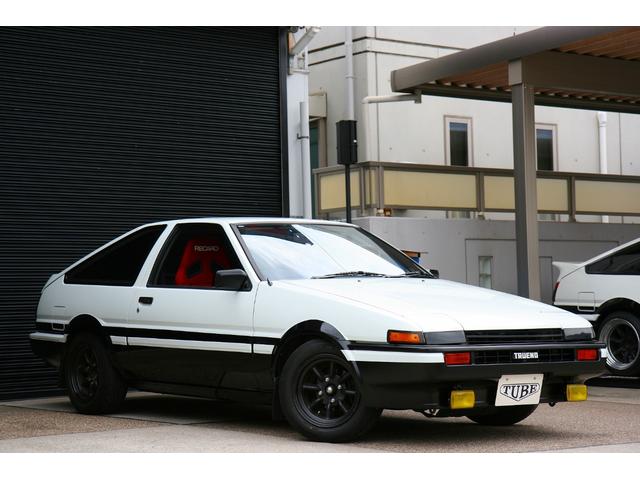 スプリンタートレノ ＧＴ－Ｖ　前期１型・フロントラルグス車高調・リア社外足廻り・フジツボマフラー・フジツボＥＸマニ・ＬＳＤ・ＰＩＡＡフォグランプ・イタルボランテステアリング・１型ドアミラー・１型横置きリアワイパー・ＥＴＣ（6枚目）