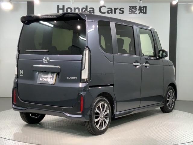 Ｎ－ＢＯＸカスタム ベースグレード　ＨｏｎｄａＳＥＮＳＩＮＧ新車保証試乗禁煙車　追突軽減ブレーキ　Ｂカメ　スマキー　ＬＥＤライト　オートエアコン　前席シートヒーター　クルーズコントロール　ＥＴＣ　ＥＳＣ　サイドカーテンエアバック　地デジ（50枚目）