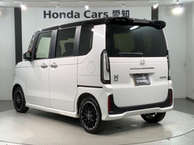 Ｎ－ＢＯＸカスタム ターボコーディネートスタイル　ＨＳＥＮＳＩＮＧ　２ト－ン　新車保証　試乗車　両側電動ドア　Ｒカメラ　クルコン　スマートキ－　パワーステアリング　ＥＴＣ　ＶＳＡ　セキュリティ　エアコン　ＬＥＤライト　パワーウィンドウ　ＵＳＢ　記録簿（48枚目）
