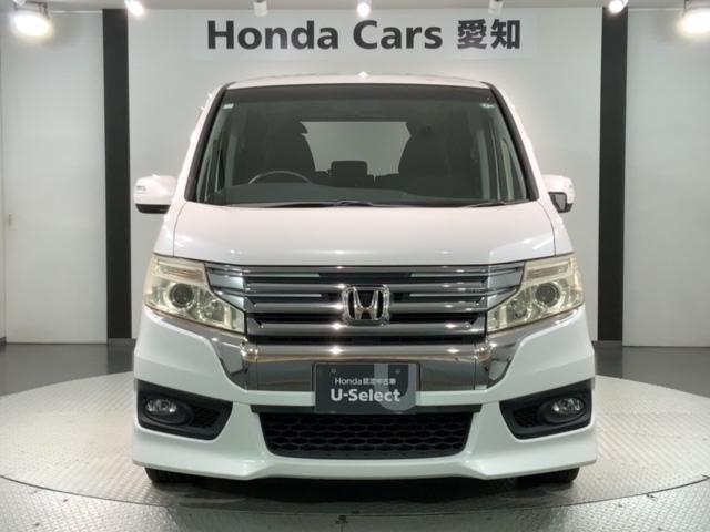 ステップワゴンスパーダ Z 禁煙 大型ナビ 後席モニタ- バックカメラ Bluetooth 音楽録音 フルセグTV/ DVD再生 両側電動スライドドア ETC HIDヘッドライト ドアバイザ- フロアマット 整備記録簿(53枚目)