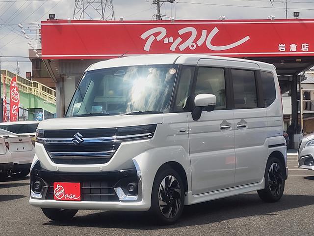 スペーシアカスタム ハイブリッドＸＳ　☆両側パワースライドドア☆全方位モニター付メモリーナビ☆スズキセーフティサポート☆ＬＥＤヘッドランプ☆スマートキー☆アイドリングストップ☆前席シートヒーター☆スリムサーキュレーター☆アルミホイール☆（2枚目）