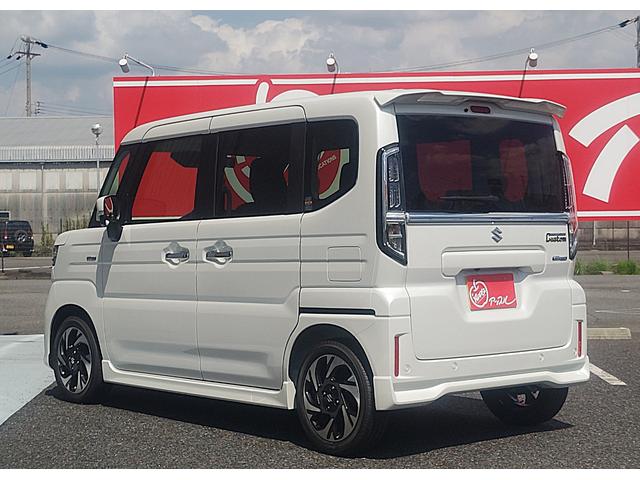 スペーシアカスタム ハイブリッドＸＳ　☆両側パワースライドドア☆全方位モニター付メモリーナビ☆スズキセーフティサポート☆ＬＥＤヘッドランプ☆スマートキー☆アイドリングストップ☆前席シートヒーター☆スリムサーキュレーター☆アルミホイール☆（9枚目）