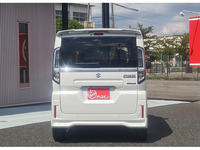 スペーシアカスタム ハイブリッドＸＳ　☆両側パワースライドドア☆全方位モニター付メモリーナビ☆スズキセーフティサポート☆ＬＥＤヘッドランプ☆スマートキー☆アイドリングストップ☆前席シートヒーター☆スリムサーキュレーター☆アルミホイール☆（10枚目）