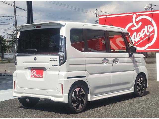 スペーシアカスタム ハイブリッドＸＳ　☆両側パワースライドドア☆全方位モニター付メモリーナビ☆スズキセーフティサポート☆ＬＥＤヘッドランプ☆スマートキー☆アイドリングストップ☆前席シートヒーター☆スリムサーキュレーター☆アルミホイール☆（11枚目）