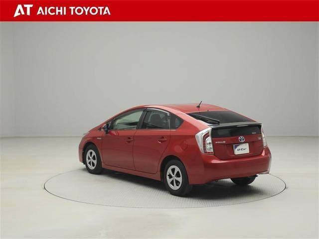 プリウス S Bモニタ- フルセグ地デジ AUX接続可 インテリキー デュアルエアバック エアB イモビライザー DVD再生可能 ワンオーナー車 ナビTV AUTOエアコン 横スベリ防止 アルミホイール ETC装備(4枚目)