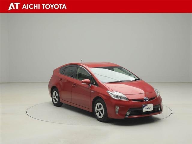 プリウス S Bモニタ- フルセグ地デジ AUX接続可 インテリキー デュアルエアバック エアB イモビライザー DVD再生可能 ワンオーナー車 ナビTV AUTOエアコン 横スベリ防止 アルミホイール ETC装備(8枚目)