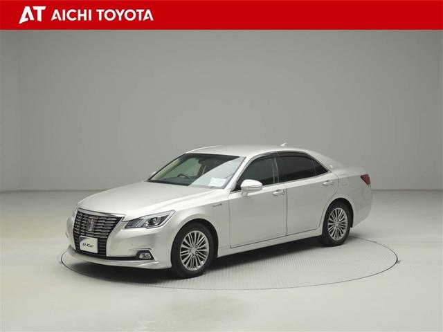 クラウンハイブリッド ロイヤルサルーン　フルセグテレビ　Ｂカメラ　ＬＥＤヘッドランプ　ＤＶＤ再生機能　盗難防止システム　スマキー　オートクルーズコントロール　電動パワーシート　ＥＳＣ　ＥＴＣ付き　アルミホイール　カーテンエアバッグ　エアコン（2枚目）