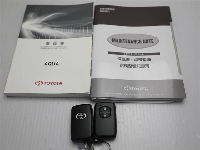 アクア Ｓ　スマートキープッシュスタート　キーレスエントリ　イモビ　ワンオーナー車　オートエアコン　デュアルエアバック　ＥＳＣ　パワーウィンドウ　ＥＴＣ　ＳＲＳ　パワーステアリング　ＡＢＳ（27枚目）