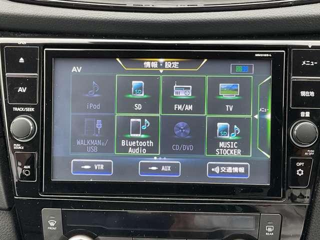 エクストレイル 2.0 20Xi 2列車 プロパイロット・全周囲カメラ・大画面ナビ アイドリングストップ車 LEDヘットライト Rカメラ 盗難防止装置 インテリキー レーンキープアシスト ETC 記録簿 キーフリー 1オーナー TVナビ オートエアコン アルミホイール メモリーナビ(8枚目)