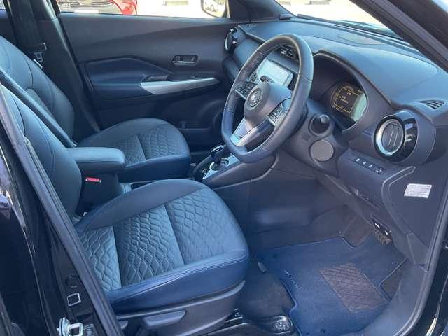 キックス ＡＵＴＥＣＨ　ｅ－ＰＯＷＥＲ　プロパイロット・シートヒーター　アラウンドビュー　レーダークルーズ　誤発進抑制装置　ＬＥＤヘッドライト　ＥＴＣ　車線逸脱警報　スマートキー　ワンオーナー　リヤカメラ　ドラレコ　パワーウインドウ　ＡＢＳ　アルミホイール　メモリーナビ（5枚目）