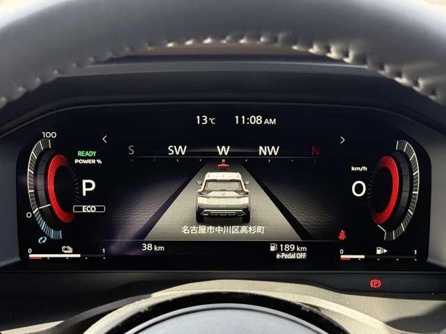 エクストレイル Ｇ　ｅ－４ＯＲＣＥ　４ＷＤ　※雹害未使用車・シートヒーター　禁煙　ＬＥＤヘッドランプ　ナビＴＶ　スマートキー　レーダークルーズ　ＬＫＡ　キーフリー　ＥＴＣ　４ＷＤ　アルミホイール　メモリーナビ　バックカメラ　サイドカメラ　オートエアコン　ＰＳ　エアＢ　ＰＷ（14枚目）