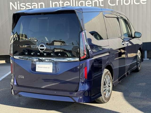 セレナ ハイウェイスターV プロパイロット・純正12.3インチナビ W電動スライド レーダークルコン レーンアシスト LEDランプ ワンオーナー車 ETC装備 カーテンエアバッグ アルミホイール キーフリー メモリ-ナビ ナビTV 記録簿 エアコン ドラレコ ABS(3枚目)