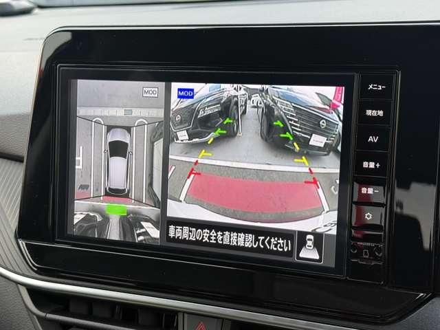 ノート １．２　Ｘ　／純正アルミ・全周囲カメラ・メモリーナビ（　リアカメラ　衝突被害軽減ブレ－キ　全方位カメラ　ＥＴＣ付　アルミ　ＬＥＤヘッドライト　レーンアシスト　インテリジェントキー　ワンオーナー　ドラレコ　整備記録簿　ワンセグＴＶ　ＴＶナビ　サイドカメラ（10枚目）