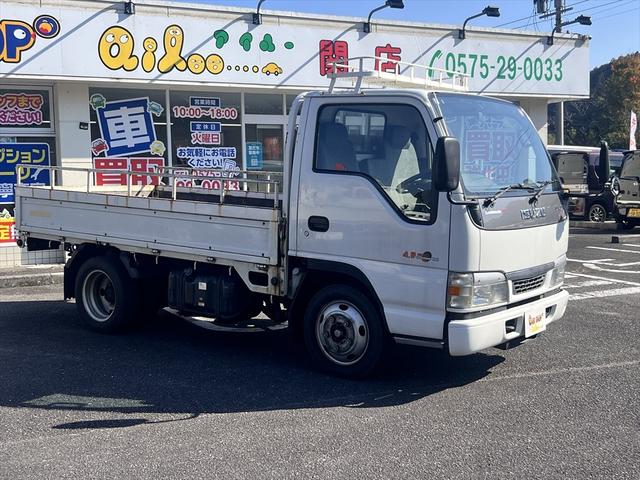 エルフトラック 高床　ディーゼル　エアバッグ　エアコン　パワステ　パワーウィンドウ　ＡＢＳ　積載量：２０００Ｋｇ　３人乗り　車庫証明用　長さ：４６８　幅：１６９　高さ：１９６　荷台寸法　長さ：３１８　幅：１６２（8枚目）