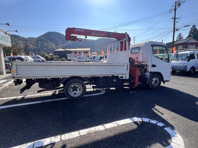 キャンター ロングＤＸターボ　３段クレーン　ユニック：ＵＲＶ２３３　ＳＰＥＣ：Ｋ　インパネ５速　ディーゼル　３人乗り　積載量：１７００Ｋｇ　車庫証明用　長さ：５９８　幅：１８９　高さ：２４９　荷台寸法　長さ：３５５　幅：１８８（14枚目）